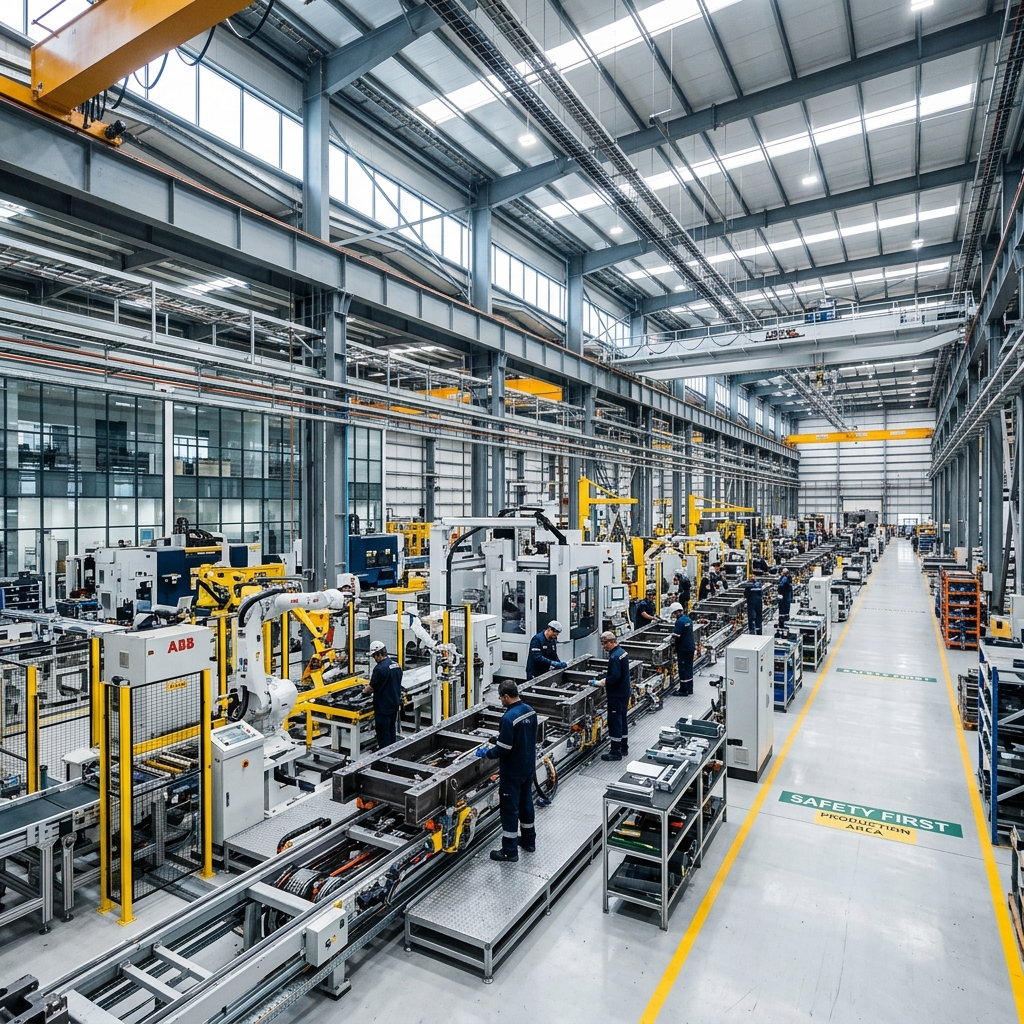 Üretim fabrikası imalat ve montaj projesi